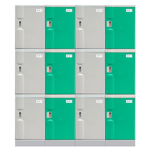 390M Three tiers locker---ABS plastic storage cabinet