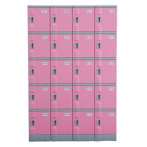 5 Tiers abs lockers 20doors per set plastic locker storage cabinet