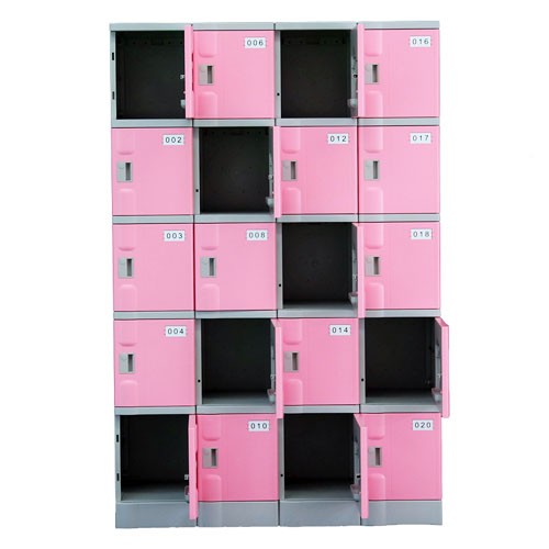 5 Tiers abs lockers 20doors per set plastic locker storage cabinet