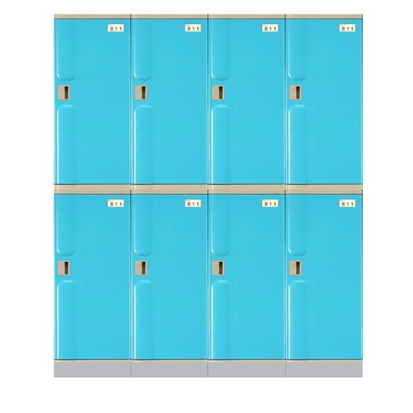 390L Two tiers locker---locker room ABS plastic storage cabinet