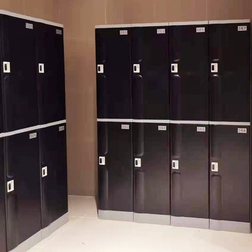 2 Tiers ABS Plastic Locker Gym Storage Cabinet