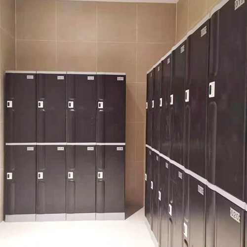 2 Tiers ABS Plastic Locker Gym Storage Cabinet