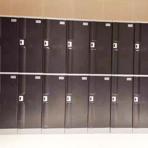 2 Tiers ABS Plastic Locker Gym Storage Cabinet