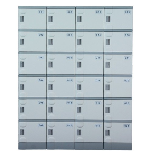 Six tiers locker ABS plastic beach locker 24doors per set