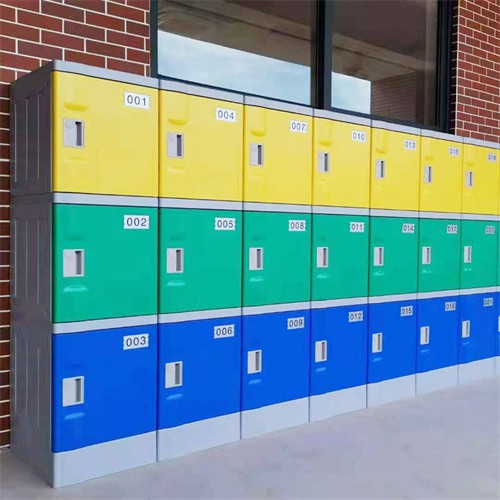 Colorful 3 tiers School students abs plastic small storage lockers